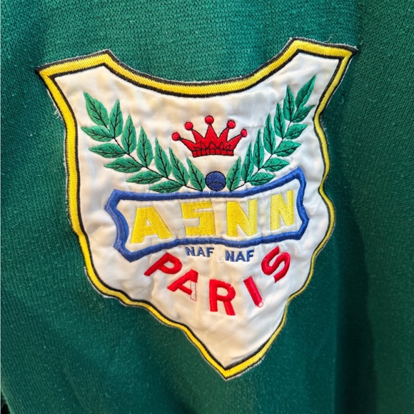 Vintage NAF NAF Green Crewneck Sweater with Logo - Picture 3 of 4